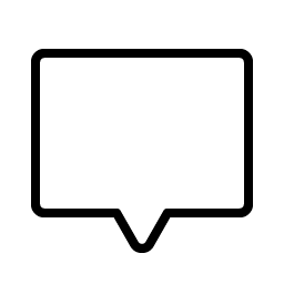 chat centered thin icon