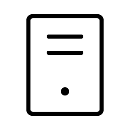 computer tower thin icon