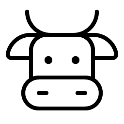 cow thin icon