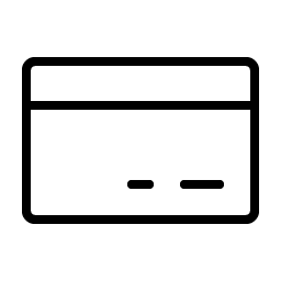 credit card thin icon