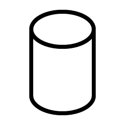 cylinder thin icon