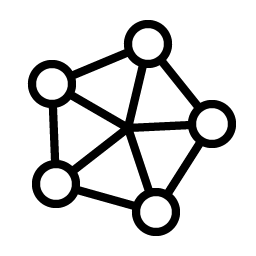 fediverse logo thin icon