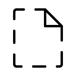 file dashed thin icon