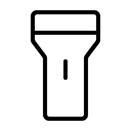flashlight thin icon