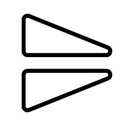 flip vertical thin icon