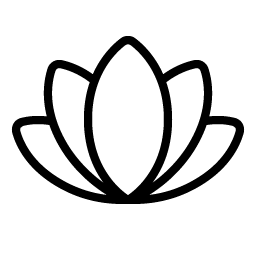 flower lotus thin icon