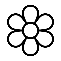 flower thin icon