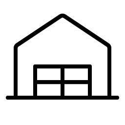 garage thin icon