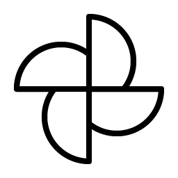 google photos logo thin icon