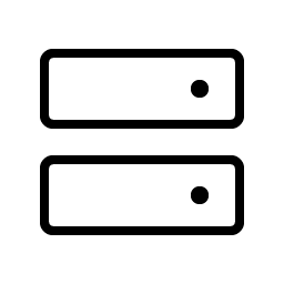 hard drives thin icon