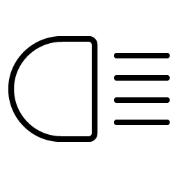 headlights thin icon