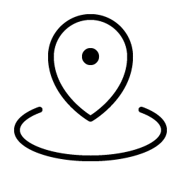 map pin area thin icon