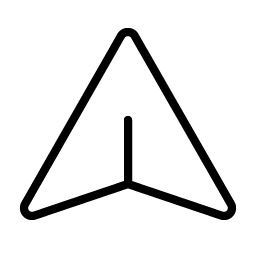 paper plane thin icon