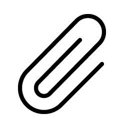 paperclip thin icon