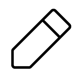pencil simple thin icon