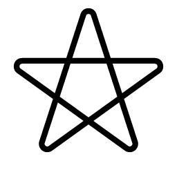 pentagram thin icon