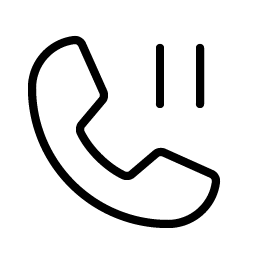 phone pause thin icon