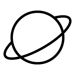 planet thin icon