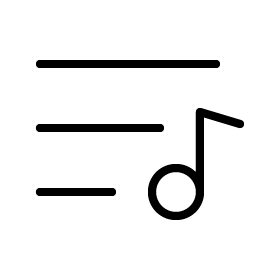 playlist thin icon