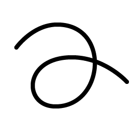 scribble loop thin icon