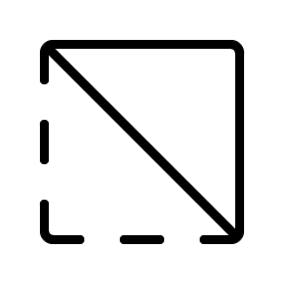 selection inverse thin icon