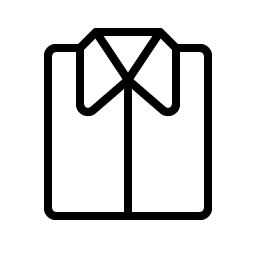 shirt folded thin icon
