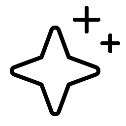 sparkle thin icon