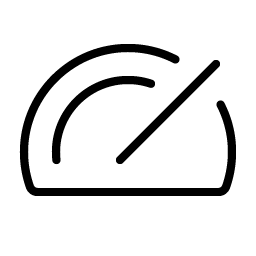 speedometer thin icon