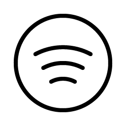 spotify logo thin icon
