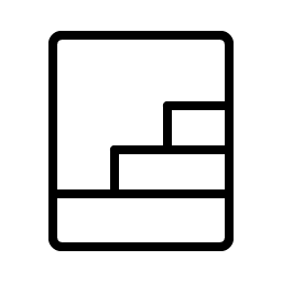 stairs thin icon