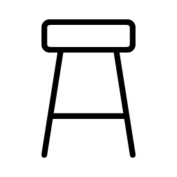 stool thin icon