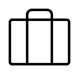suitcase thin icon