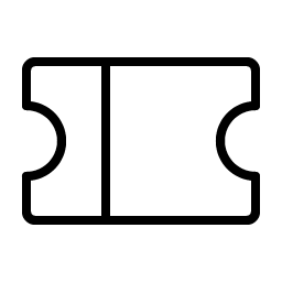 ticket thin icon