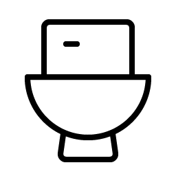 toilet thin icon