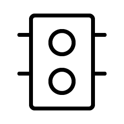 traffic signal thin icon
