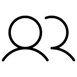 users thin icon