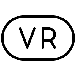 virtual reality thin icon