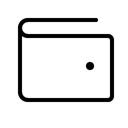 wallet thin icon