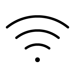 wifi high thin icon