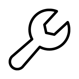 wrench thin icon