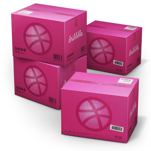Dribbble Shipping icon