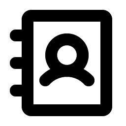 Address Book Bold icon