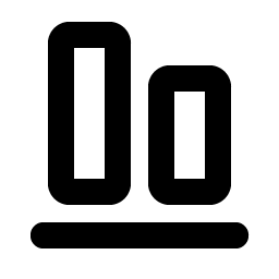 Align Bottom Bold icon
