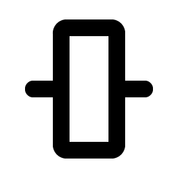 Align Center Vertical Simple Bold icon