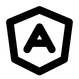 Angular Logo Bold icon