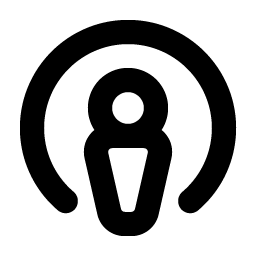 Apple Podcasts Logo Bold icon