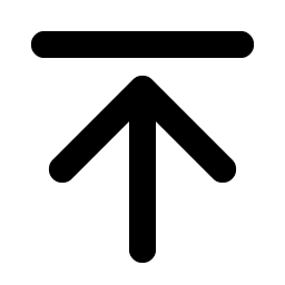 Arrow Line Up Bold icon