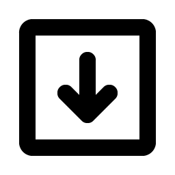 Arrow Square Down Bold icon