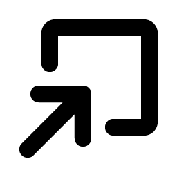 Arrow Square In Bold icon