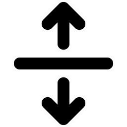 Arrows Out Line Vertical Bold icon